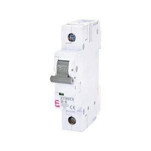 Siguranta automata 1P 6A Curba B 6kA ETI 002111512