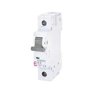 Siguranta automata 1P 6A Curba B 6kA ETI 002111512