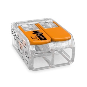 Clema de legatura 2 poli, WG221-412, Wago 0.2-4mm, 10 buc smartsystem