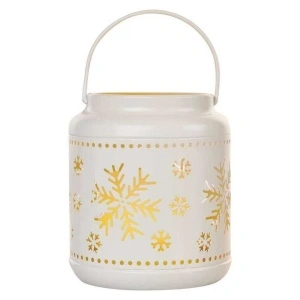 Lampa LED Emos Home Dekor cu timer alb 6x3xAAA, vintage