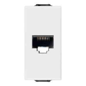 Priza RJ45 cat5e VIMAR Neve UP 09338.9, Netsafe UTP, Alb