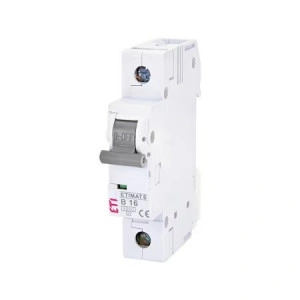 Siguranta automata 1P 16A Curba B 6kA ETI 002111516