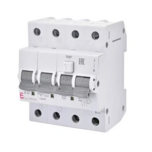 Siguranta automata ETI cu diferential curba B clasa A 3P+N 20A 30mA
