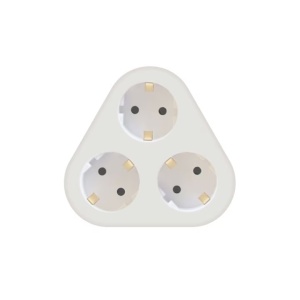 Stecher triplu cu contact protectie 3 x Schuko, MT-3WH Technik