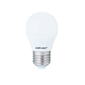 Bec LED Ecoplanet glob mic G45, E27, 7W (60W), 630 LM, A+, lumina rece 6500K, Mat - Img 1