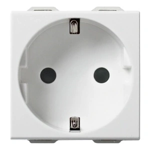 Priza modulara Schuko 2M alba 16A, Vimar Neve, 09208