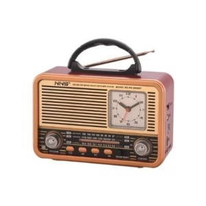 Radio Retro Portabil, NS - 8898 BT, Baterie Incorporata, Bluetooth, USB, SD Card, FM/AM/SW