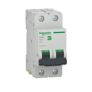 Siguranta automata 2P, 32A, curba de declansare C, capacitate de rupere 4.5kA, Schneider Easy9