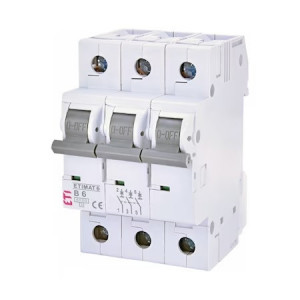 Siguranta automata 3P 6A Curba B 6kA, ETI 002115512