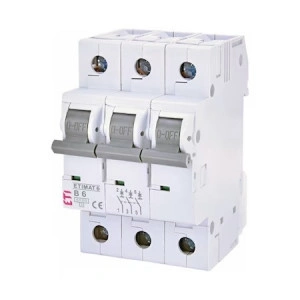 Siguranta automata 3P 6A Curba B 6kA, ETI 002115512