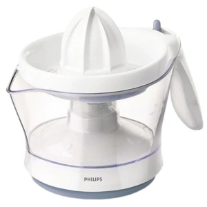 Storcator de citrice Philips HR2744/40, 25 W, 0.6 l, 1 Viteza, Ajustare cantitate pulpa, Alb
