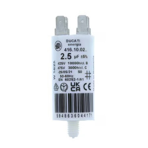 Condensator pornire motor 425V 2.5uF cu pin, Ducati Energia 416100264