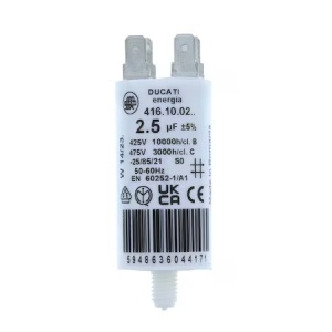 Condensator pornire motor 425V 3uF cu pin, Ducati Energia 416100364