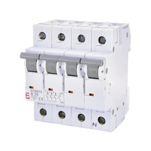 Siguranta automata 3P+N 16A Curba B 6kA, ETI 002116516