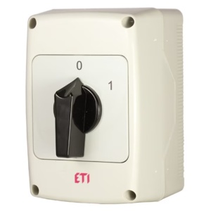 Comutator general ETI 2 poli 0-1 40A IP65