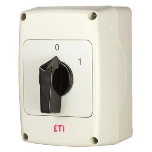Comutator general ETI 2 poli 0-1 40A IP65