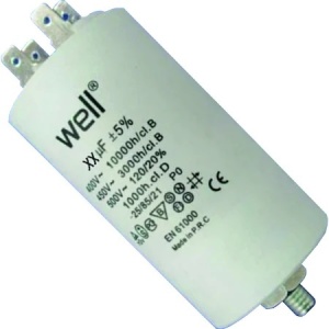 Condensator pornire motor 400V 4uF cu pin, Well