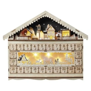 Decoratiune Craciun, Casuta calendar, Emos ZY2315, 10 LED 0.4W, IP 20