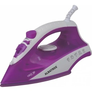 Fier de calcat Albatros Jasmine, Talpa ceramica, 1800 W, Violet