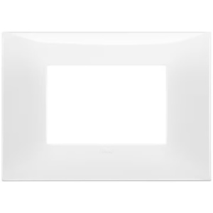 Rama decorativa VIMAR Neve UP 09673.01, 3M plastic Glossy, Alb