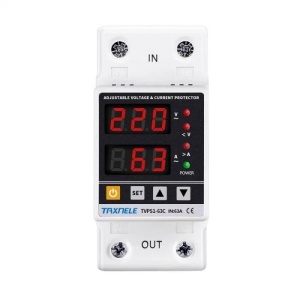 Releu de protectie la tensiune si curent 220V 63A TAXNELE TVPS1-63C - Img 1