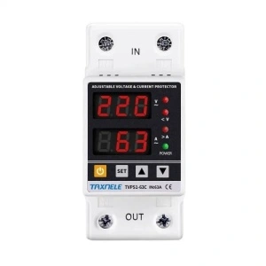 Releu de protectie la tensiune si curent 220V 63A TAXNELE TVPS1-63C