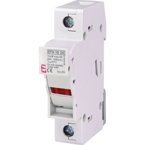Separator cu fuzibil ETI, EFH DC 10x38mm pentru panouri fotovoltaice 1P LED 25A
