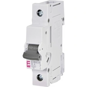 Siguranta automata 1P 4A Curba B 6kA ETI 001900006