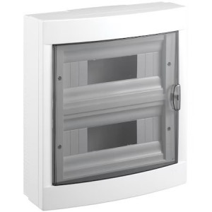 Tablou electric Viko VL-CS24.A, 2 randuri x 24 module, Montaj aparent, Alb