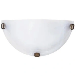Aplica Rabalux Alabastro, E27, 1x60W, Alb/Bronz