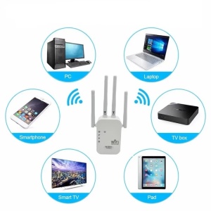 Extender WI-FI, Wireless-N Repeater, WPS, 300Mbp/s, Raza lunga, Alb - Img 2