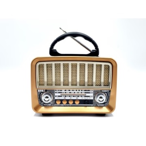 Radio Retro Portabil, NS - 6651BT Baterie Incorporata, Bluetooth, USB, SD Card, FM/AM/SW