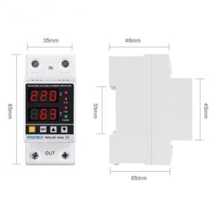 Releu de protectie la tensiune si curent 220V 63A TAXNELE TVPS1-63C - Img 2