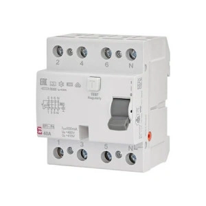 Siguranta automata diferentiala 3P+N 40A/100mA, tip A, 10kA, ETI 002061522