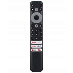 Telecomanda pentru Smart TV TCL RC902V FMR2, x-remote, Netflix, YouTube, Disney+, Prime Video, Globoplay, Negru