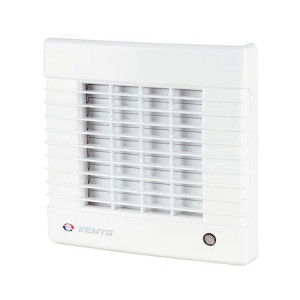 Ventilator VENTS 125MA, cu jaluzele automate, diametru 125 mm, debit 185 mc/h