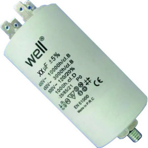 Condensator pornire motor 400V 10uF cu pin, Well