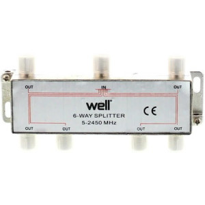 Spliter CATV 6 cai 2450 Mhz Well