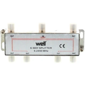 Spliter CATV 6 cai 2450 Mhz Well