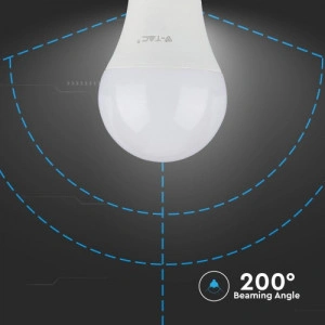Bec Led Vtac A60 E27 8.5w 6500k Alb Rece - Img 3