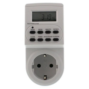 Priza programabila digitala Well pentru interior, 16A, max. 3500W