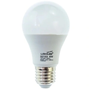 Bec LED LOHUIS, forma A60, 12V-42V, E27, 8W, 25000 ore, 6500K