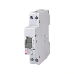 Siguranta automata 1P+N 10A Curba B 6kA 1M ETI 002191102