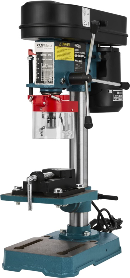 Mașină de găurit cu coloană KraftDele KD510, 1550W, 5 trepte de