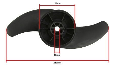 Elice din plastic 2 pale 230mm pentru motor electric barca MXM8330501