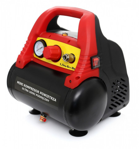 Compresor de aer industrial 6 litri, 1.1kW, KraftDele KD1414