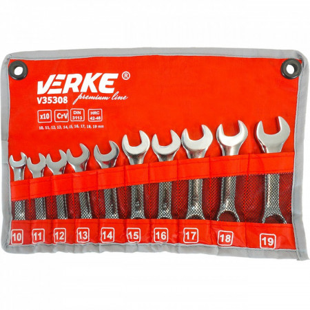 Set chei combinate 10 bucati 10-19mm V35308 Verke