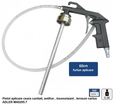 Pistol aplicare antifon , insonorizant , teroson cartus ADLER MA0205.7