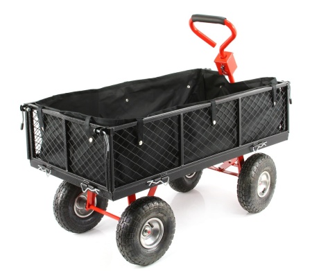 Cărucior pliabil de transport, capacitate 400Kg + carlig XM85262
