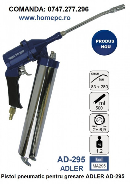 Pistol pneumatic pentru gresare ADLER AD-295 material metalic
